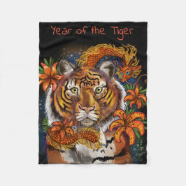 Couverture Polaire Année chinoise du tigre