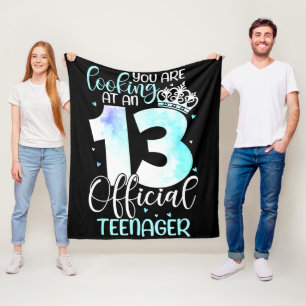 Couverture Polaire Anniversaire 13 Ans Filles Mignonnes Adolescente O