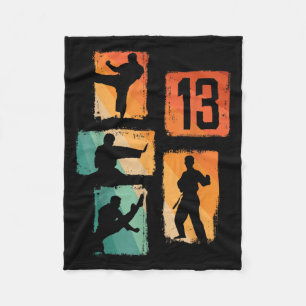 Couverture Polaire Anniversaire 13 ans Karaté Taekwondo Garçon de 13