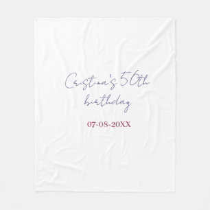 Couverture Polaire anniversaire 50 ans anniversaire mariage ajouter n