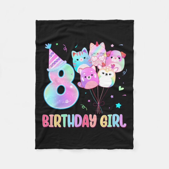 Couverture Polaire Anniversaire 8e Anniversaire Squad Mallow Gir (Devant)