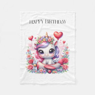 Couverture Polaire Anniversaire de Licorne Pilote