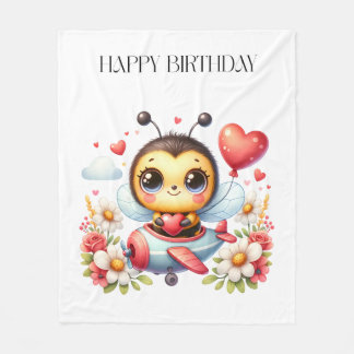 Couverture Polaire Anniversaire de Pilote Abeille