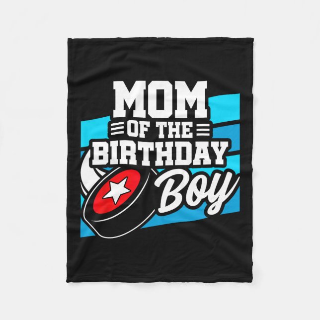 Couverture Polaire Anniversaire du hockey - Anniversaire maman - Garç (Devant)