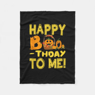 Couverture Polaire Anniversaire Halloween Joyeux Boo-thday pour moi C