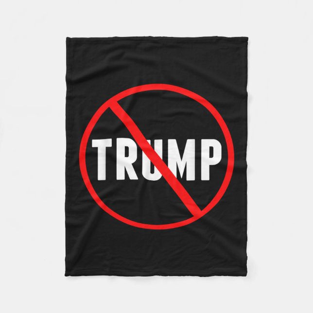Couverture Polaire Anti Trump Red Circle X Politique (Devant)