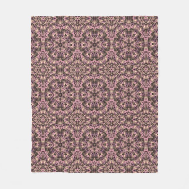 Couverture Polaire Antiquité rose victorienne (Devant)