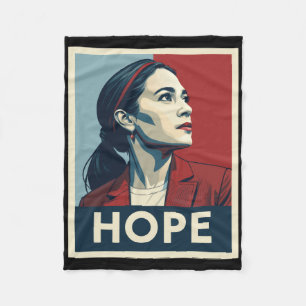 Couverture Polaire Aoc Alexandria Ocasio Cortez 2028 Pour Président -