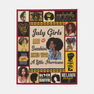 Couverture Polaire Août Black Women Sunshine mélangé