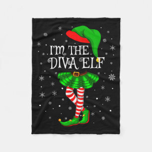 Couverture Polaire Appariement familial femmes filles Je suis la diva