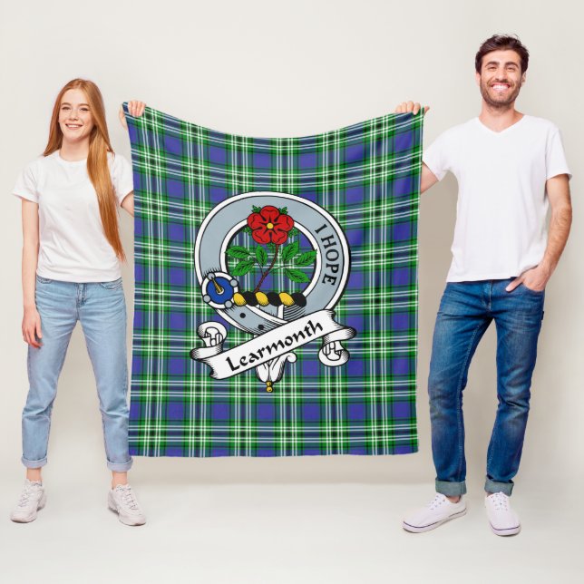 Couverture Polaire Apprentissage Clan Badge Tartan Plaid (En situation)