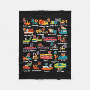 Couverture Polaire Apprentissage Transport Lettre animal Abcs Enseign