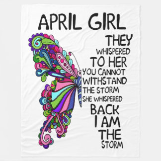 Couverture Polaire April Girl She Whispered