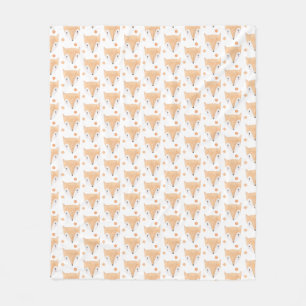 Couverture Polaire Aquarelle adorable Baby Fox Motif