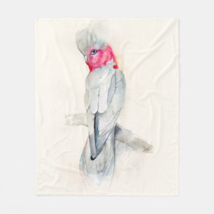 Couverture Polaire Aquarelle de Cockatoo