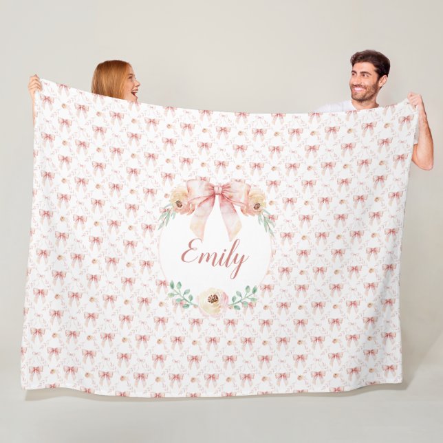 Couverture Polaire Aquarelle de l'arc coquette (En situation)