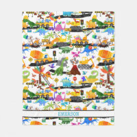 Aquarelle Dinosaure Construction Enfants mignonnes