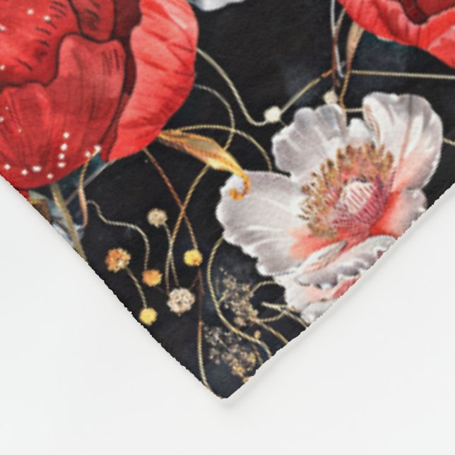 Couverture Polaire Aquarelle esquissée motif détaillé de délicieux (Coin)
