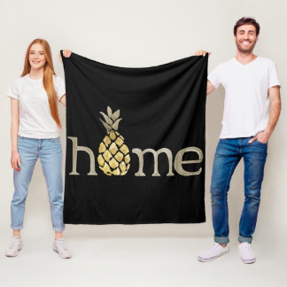 Couverture Polaire Aquarelle mignonne Ananas Décor