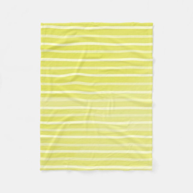 Couverture Polaire aquarelle rayée (Devant)