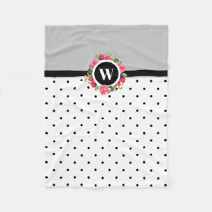 Couverture Polaire Aquarelle Rouge Poppies Roses Roses Roses Roses Ce