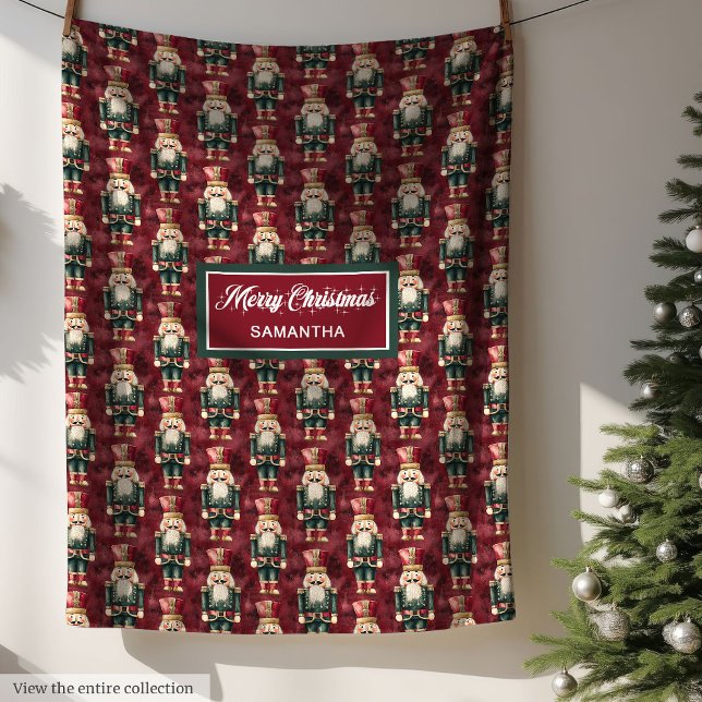 Couverture Polaire Aquarelle unique festive tonalités profondes jetée (Unique watercolor festive deep tones holiday throw Fleece Blanket)