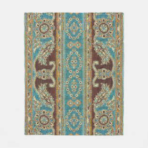 Couverture Polaire Arabesque Fabric Paisley Oriental Design