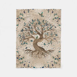 Couverture Polaire Arbre de vie - Yggdrasil