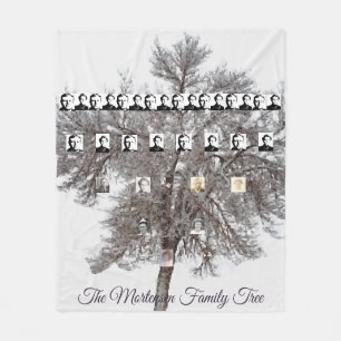 Couverture Polaire Arbre d'hiver couvert de neige - Photos de la fami