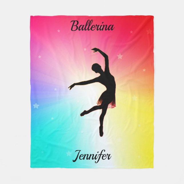 Couverture polaire arc-en-ciel Ballerina (Devant)