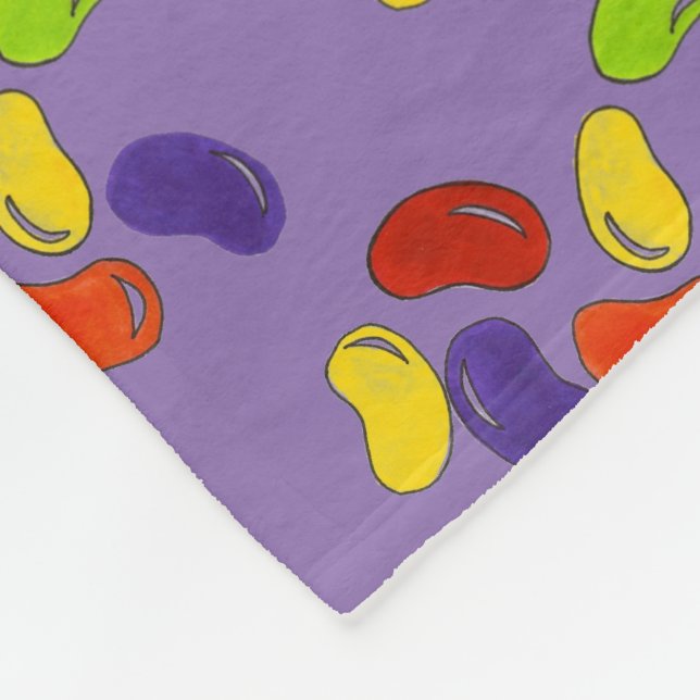 Couverture Polaire Arc-en-ciel Jelly haricots Jellybeans Pâques bonbo (Coin)