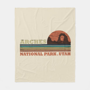 Couverture Polaire Arches Parc National Utah Delicate Arch vintage