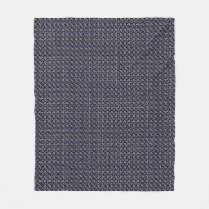 Couverture Polaire Ardoise Motif de Weave Poisson