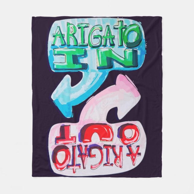 Couverture Polaire Arigato In, Arigato Out (Devant)