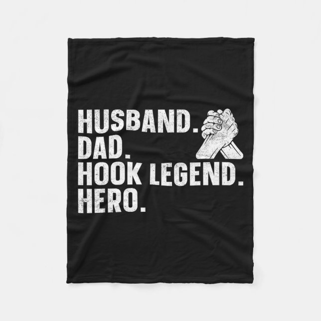 Couverture Polaire Arm Wrestling Arm Wrestler Husband. Dad. Hook Lege (Devant)