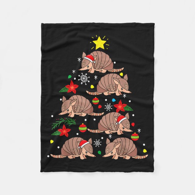 Couverture Polaire Armadillo Christmas Ornament Tree Funny Zookeeper  (Devant)