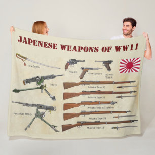 COUVERTURE POLAIRE ARMES JAPONAISES 2ÈME GUERRE MONDIALE