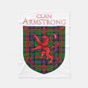 Couverture Polaire Armstrong Tartan Scottish Plaid Lion Rampant