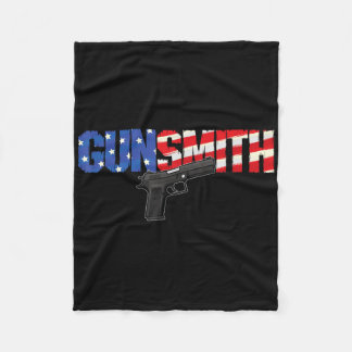 Couverture Polaire Armurier Américain Patriote Drapeau Usa Style Rétr