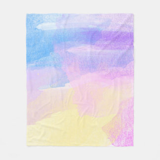 Couverture Polaire Arrière - plan art aquarelle abstraite