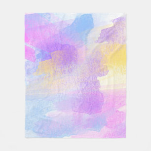 Couverture Polaire Arrière - plan art aquarelle abstraite
