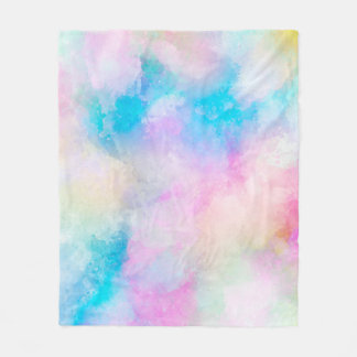 Couverture Polaire Arrière - plan art aquarelle abstraite