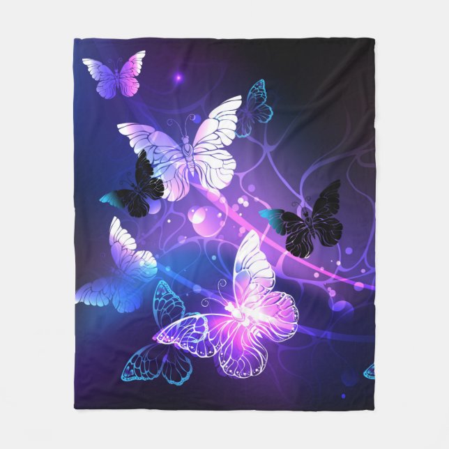 Couverture Polaire Arrière - plan avec papillons de nuit (Devant)