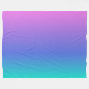 Couverture Polaire Arrière - plan bleu violet et vert ombre