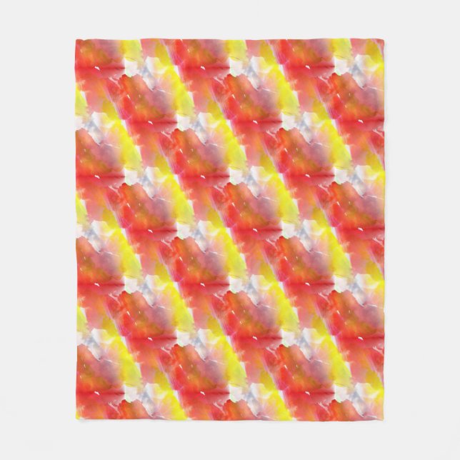 Couverture Polaire Arrière - plan d'aquarelle de texture de (Devant)