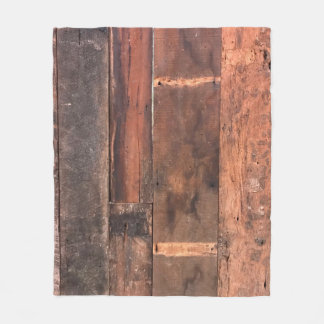 Couverture Polaire arrière - plan de bois Plankabstract, vieilli, arr