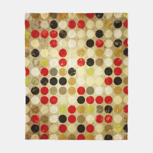 Couverture Polaire arrière - plan de papier grunge avec motif de cerc