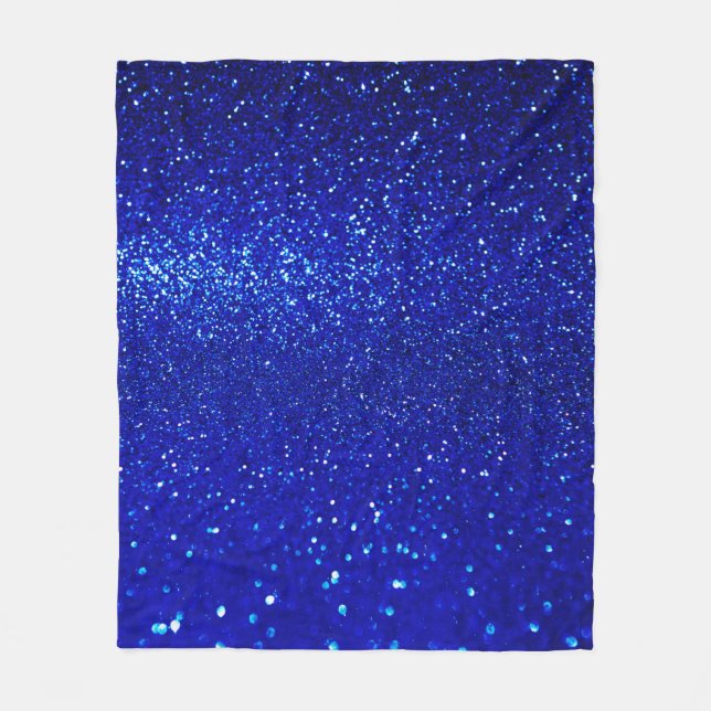 Couverture Polaire arrière - plan de parties scintillant bleu brillan (Devant)