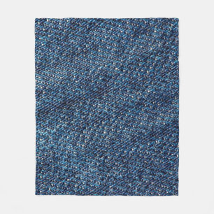 Couverture Polaire Arrière - plan de texture jean bleu denim.