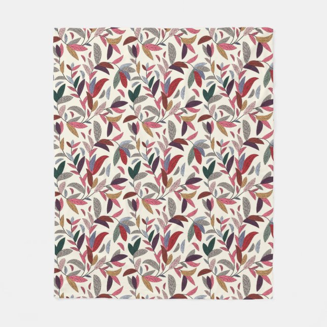 Couverture Polaire Arrière - plan floral (Devant)